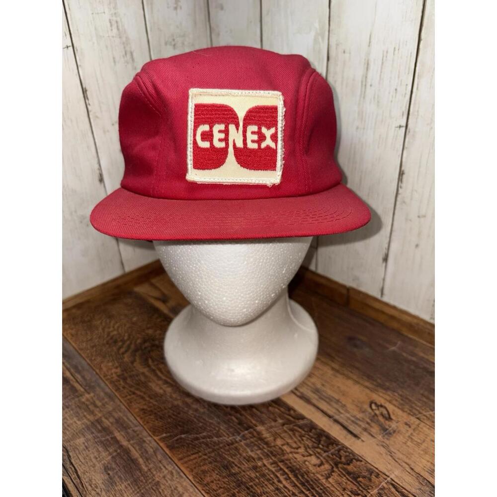 Vintage Cenex Fitted K Products sz 7 Hat Cap Ear Flap Patch 2 Panel Made in USA